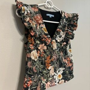 Antonio Melani Cropped Floral Blouse